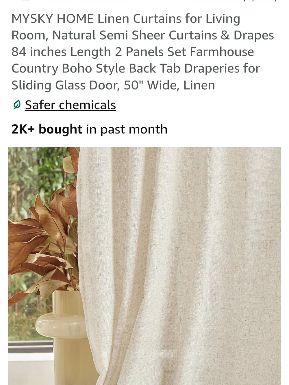 NEVER USED: Linen-Texture Wall Tapestry in Ivory